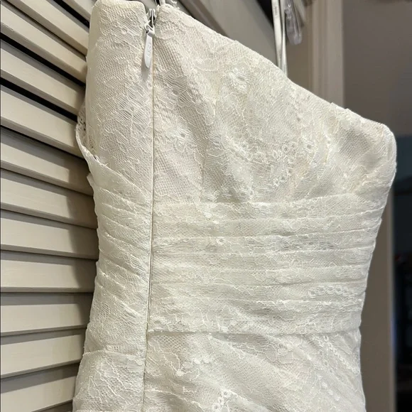 White By Vera Wang Ivory Lace Wedding Dress - New With Tag - Picture 10 of 16